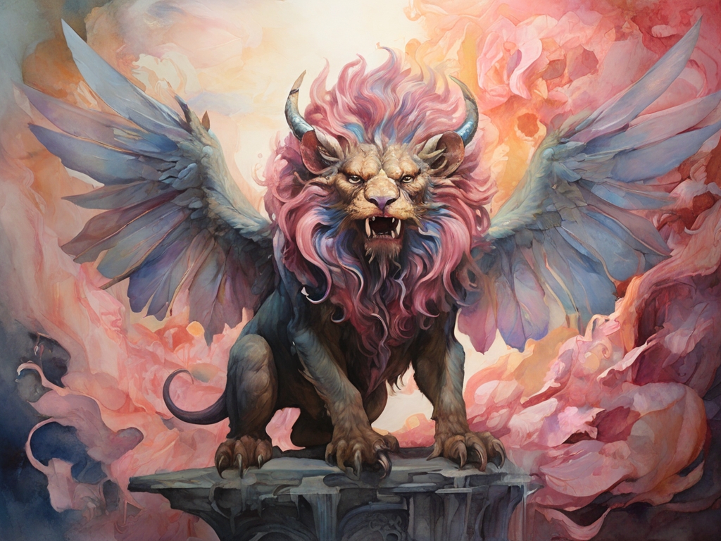 Default_A_mesmerizingly_eccentric_manticore_boasting_a_mane_of_0