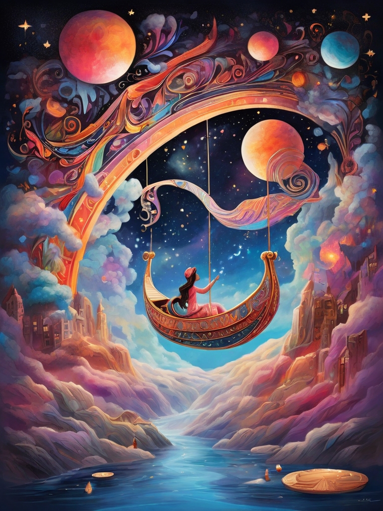 Default_A_magically_soaring_chromatic_galactic_gondola_adorned_0