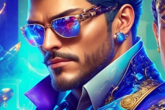Default_A_suave_digital_detective_with_intricate_cybernetic_en_1