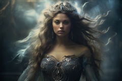Default_A_shimmering_ethereal_Valkyrie_figure_stands_amidst_sw_0