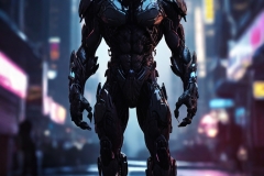 Default_In_the_shadows_of_a_futuristic_cityscape_a_cimmerian_h_0