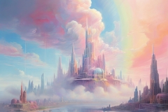 Default_In_a_dreamlike_haze_a_futuristic_illusory_cloud_city_e_1